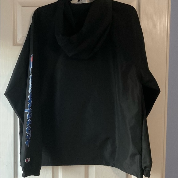 Unisex Black Champion Windbreaker - Picture 2 of 2